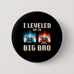 Ik word een grote broer Funny Big Bro Video Ronde Button 5,7 Cm
