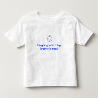 Ik word een grote broer in mei! kinder shirts