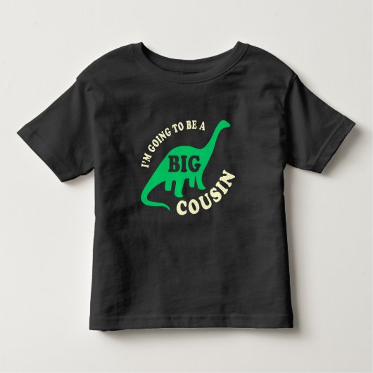 Ik word een grote neef - Dinosaur Kinder Shirts (Voorkant)
