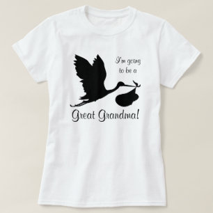 Ik word een grote opa Black Stork T-shirt