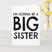 Ik word een grote zus kaart (Gele Bloem)