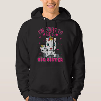 Ik word een grote zus Meisjes Dab Eenhoorn Oud Hoodie