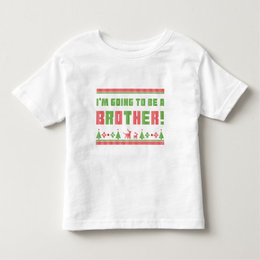Ik word een lelijke broertje in kerststijl kinder shirts (Voorkant)