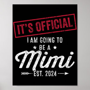 Ik word een Mimi eerste Moederdag nieuwe oma Poster