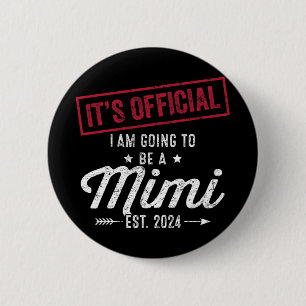 Ik word een Mimi eerste Moederdag nieuwe oma Ronde Button 5,7 Cm
