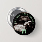 Ik word een oma Ultrasound Afbeelding Button (Voorkant /achterkant)