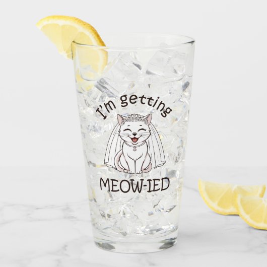 Ik word ge-meow-d! glas (Voorkant ijs)