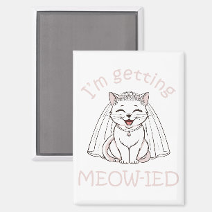 Ik word ge-meow-wed! magneet