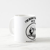 Ik word getraind door een Cocker Spaniel Koffiemok (Voorkant links)