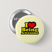 Ik word Geweldige. Ronde Button 5,7 Cm (Voorkant /achterkant)