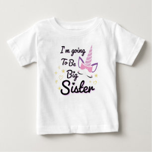 Ik word groot zuster, eenhoorn Baby T-shirt