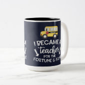 Ik word leraar tweekleurige koffiemok (Voorkant rechts)