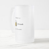 Ik word niet Drink, ik krijg Awsome op een Matglas Bierpul (Voorkant links)