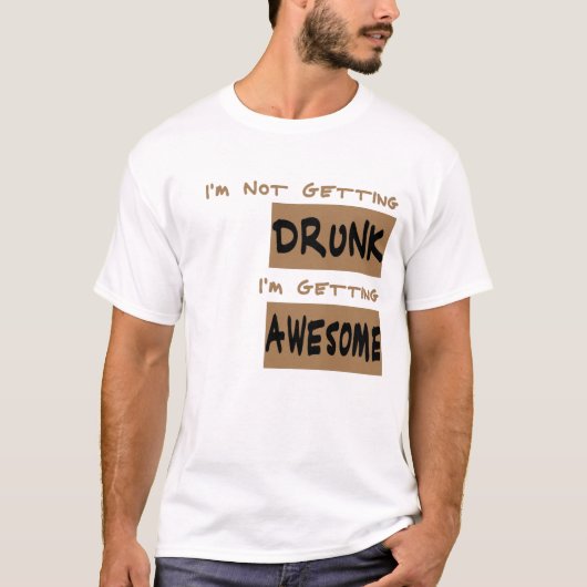 Ik word niet Drink T-shirt (Voorkant)