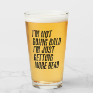 Ik word niet kaal, ik krijg alleen maar meer hoofd glas