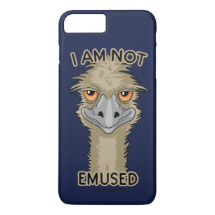 Ik Word Niet Vermaakt Grappige Emu Woordspeling iPhone 8 Plus / 7 Plus Hoesje
