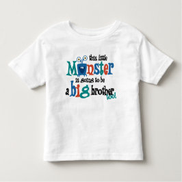 Ik word ook een grote broer! Monster Kinder Shirts