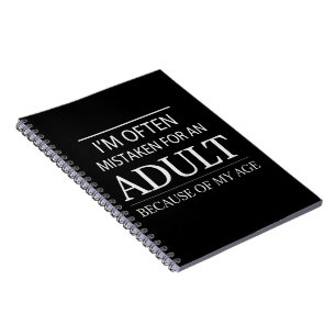 Ik word vaak voor een volwassene aangezien vanwege notitieboek