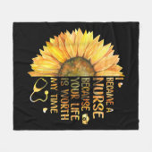 Ik word verpleegster fleece deken (Voorkant (Horizontaal))