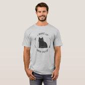 Ik word wakker - Nieuwe Psyop Funny Cat T-shirt (Voorkant volledig)