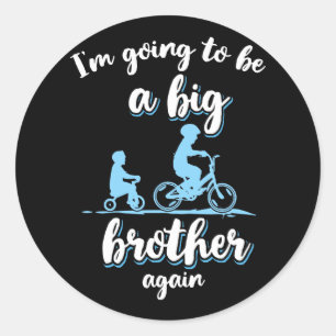 Ik word weer een grote broer ronde sticker