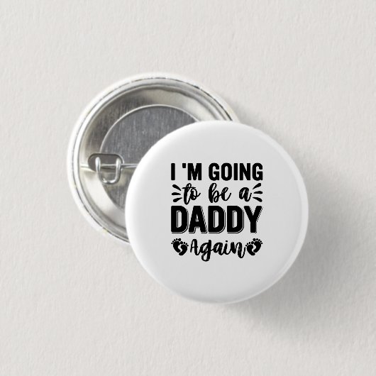 Ik word weer papa ronde button 3,2 cm (Voorkant /achterkant)