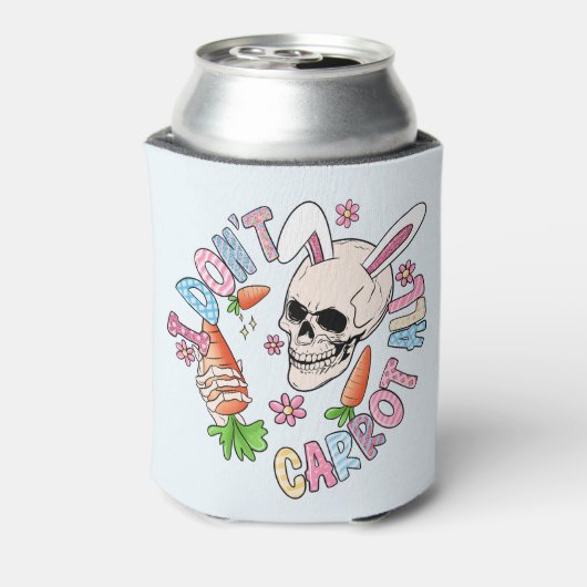 Ik wortel helemaal niet - Schattige schedelkonijn Blikjeskoeler