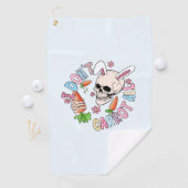 Ik wortel helemaal niet - Schattige schedelkonijn  Golfhanddoek (Insitu)