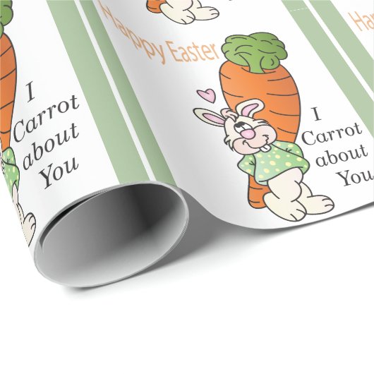 Ik wortel over jou Bunny Cadeaupapier (Rol Hoek)