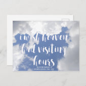 Ik wou dat de hemel een bezoekuur had | Herdenking Briefkaart (Voorkant / Achterkant)