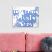 Ik wou dat de hemel een bezoekuur had | Sympathiep Canvas Afdruk (Insitu (Woonkamer))