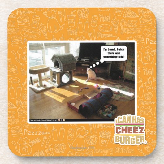 Ik wou dat er iets te doen was bier onderzetter (Voorkant)