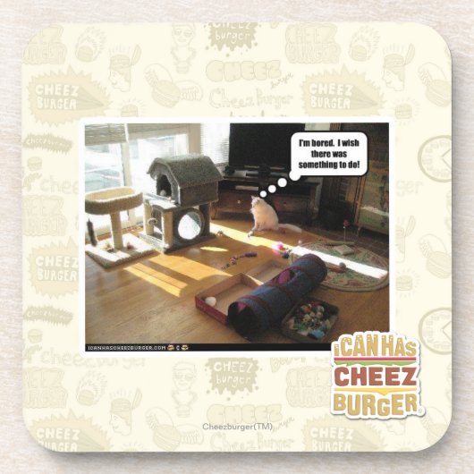 Ik wou dat er iets te doen was bier onderzetter (Voorkant)