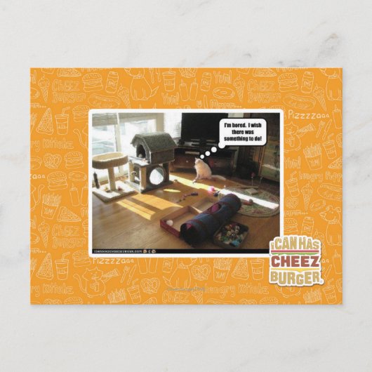 Ik wou dat er iets te doen was briefkaart (Voorkant)