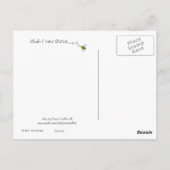 Ik wou dat ik daar Briefkaart was (Achterkant)