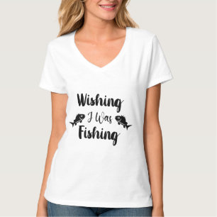 Ik wou dat ik een grappig citaat-T-Shirt aan het v T-shirt