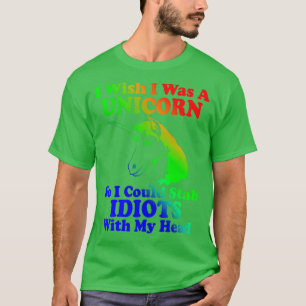 Ik wou dat ik een unicorn Essentieel was T-shirt