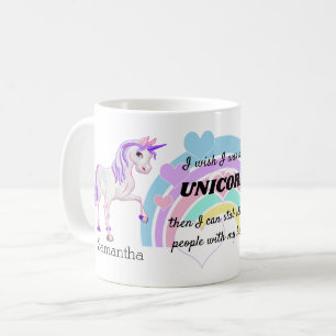 Ik wou dat ik een Unicorn was Koffiemok