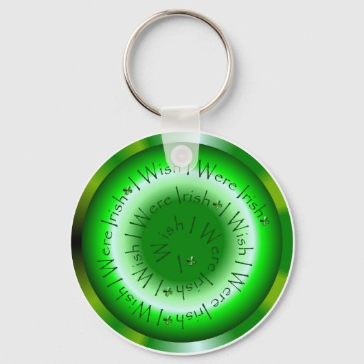 Ik wou dat ik Iers 2 Sleutelhanger was (Voorkant)