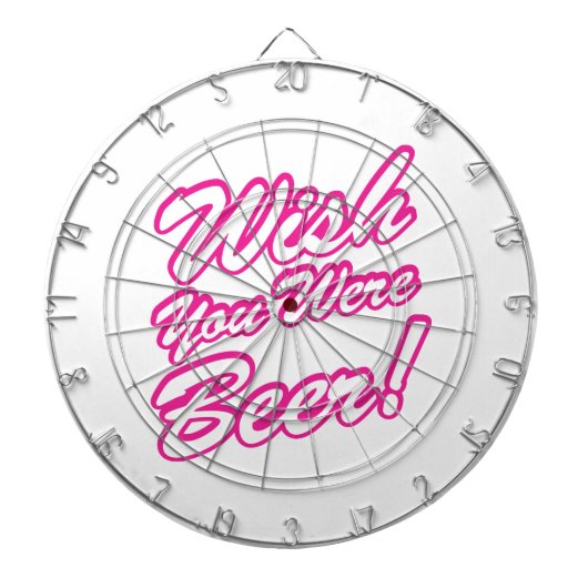 Ik wou dat je bier was! dartbord (Voorkant)