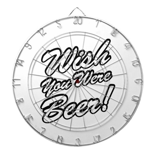 Ik wou dat je bier was! dartbord (Voorkant)