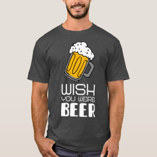 Ik wou dat je een grappige slogan was t-shirt