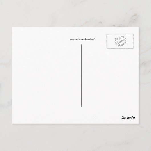 Ik wou dat je een Irish Green Beer Briefkaart was (Achterkant)