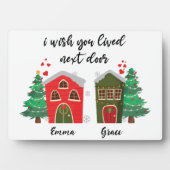 Ik wou dat je ernaast woonde | Kerst Bestie schatt Fotoplaat (voorkant)