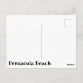 Ik wou dat je hier Beach was Briefkaart (Achterkant)