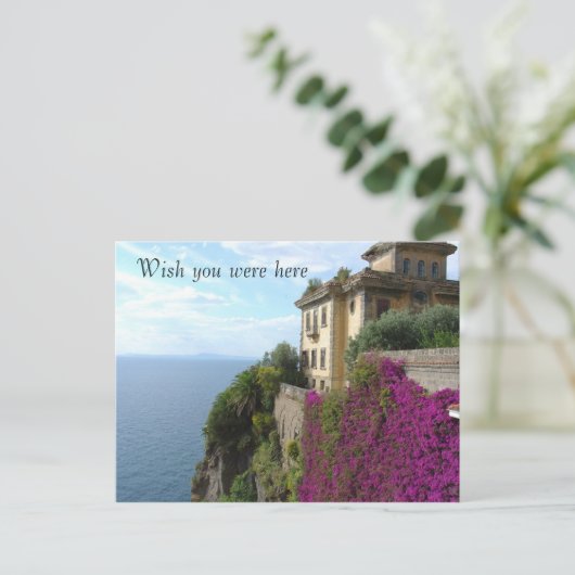 Ik wou dat je hier in het briefkaart was (Staand voorkant)