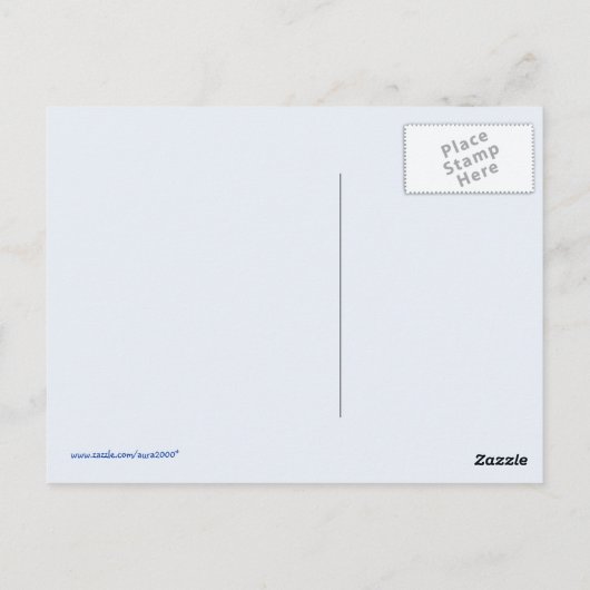 Ik wou dat je hier was... (aanpasbaar) briefkaart (Achterkant)