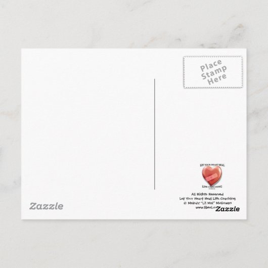 Ik wou dat je hier was... briefkaart (Achterkant)
