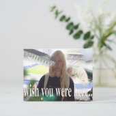 Ik wou dat je hier was briefkaart (Staand voorkant)