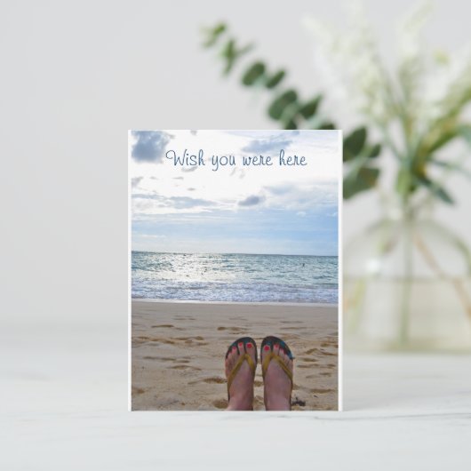Ik wou dat je hier was briefkaart (Staand voorkant)